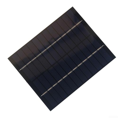 Yuanpgky Panel solar de 5 W y 12 V para batería de 9 V-12 V, panel de carga solar policristalino para dispositivos de baja potencia, semáforos, ventiladores eléctricos y energía solar pequeña