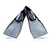 Speedo Rubber Swim Fins, X-Large, Black