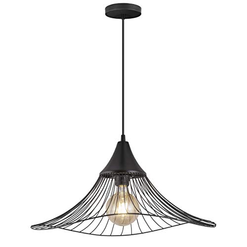 Colgante mina negro 1 x 60w e-27