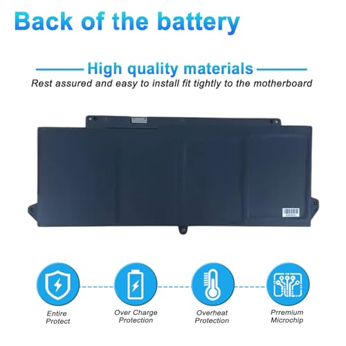 Image of 63Wh 7FMXV Laptop Battery Replacement for Dell Latitude 7320 7420 7520 5320 5320 2-in-1 /7320 2-in-1 /7420 2-in-1 Series TN2GY 0TN2GY 9JM71 4M1JN 1PP63 727CG HDGJ8 MHR4G CN-0727CG CN-0TN2GY
