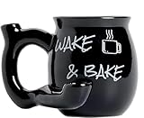 ISTOOLL Coffee Mug, Novelties Ceramic Cup Father's Day Gift, Black