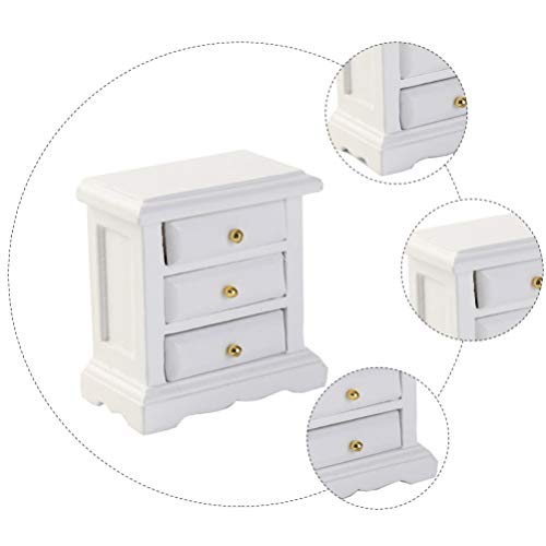 NUOBESTY Stands Noite Mesas de Cabeceira de Madeira Casa de Bonecas Casa De Bonecas Acessórios Armár