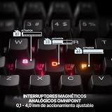 SteelSeries Apex Pro TKL Gen 3 – Commutateurs magnétiques analogiques OmniPoint 3.0, préréglages automatiques Quickset (Rapid Trigger, Rapid Tap/SOCD, Mode de Protection), OLED, RGB, USB-C, FR AZERTY - 7