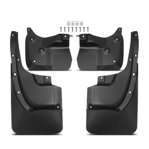Image of A-Premium Mud Flaps Compatible with Toyota | for Land Cruiser 2016-2021 Sport Utility, No Drilling Required Mud Guards with Hardware Accessories, Set of 4 Front and Rear
