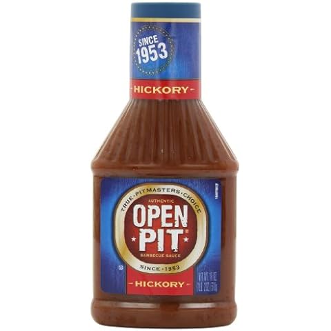 Open Pit Barbecue Sauce, Hickory, 18 Ounce (Pack of 6) Cover