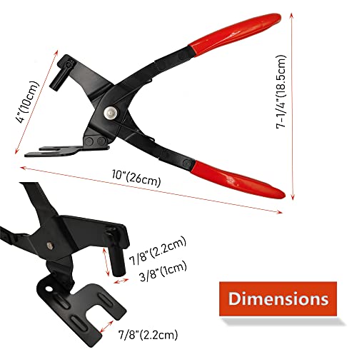 Zuiwan Rubber Exhaust Hanger Removal Pliers Tools,Muffler Hanger Removal Tool,Exhaust Grommet Pliers #TOP1