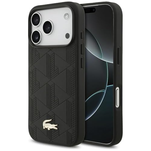 Coque iPhone 17 Pro Lacoste MagSafe Noir Antichoc