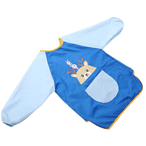 SWOOMEY delantal infantil childrens bebés delantal para pintar delantal cocina delantal pintando delantal babero impermeable de manga larga poliéster
