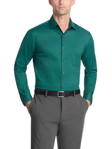 Image of Van Heusen Men's Dress Shirt Fitted Everyday Defense Stretch