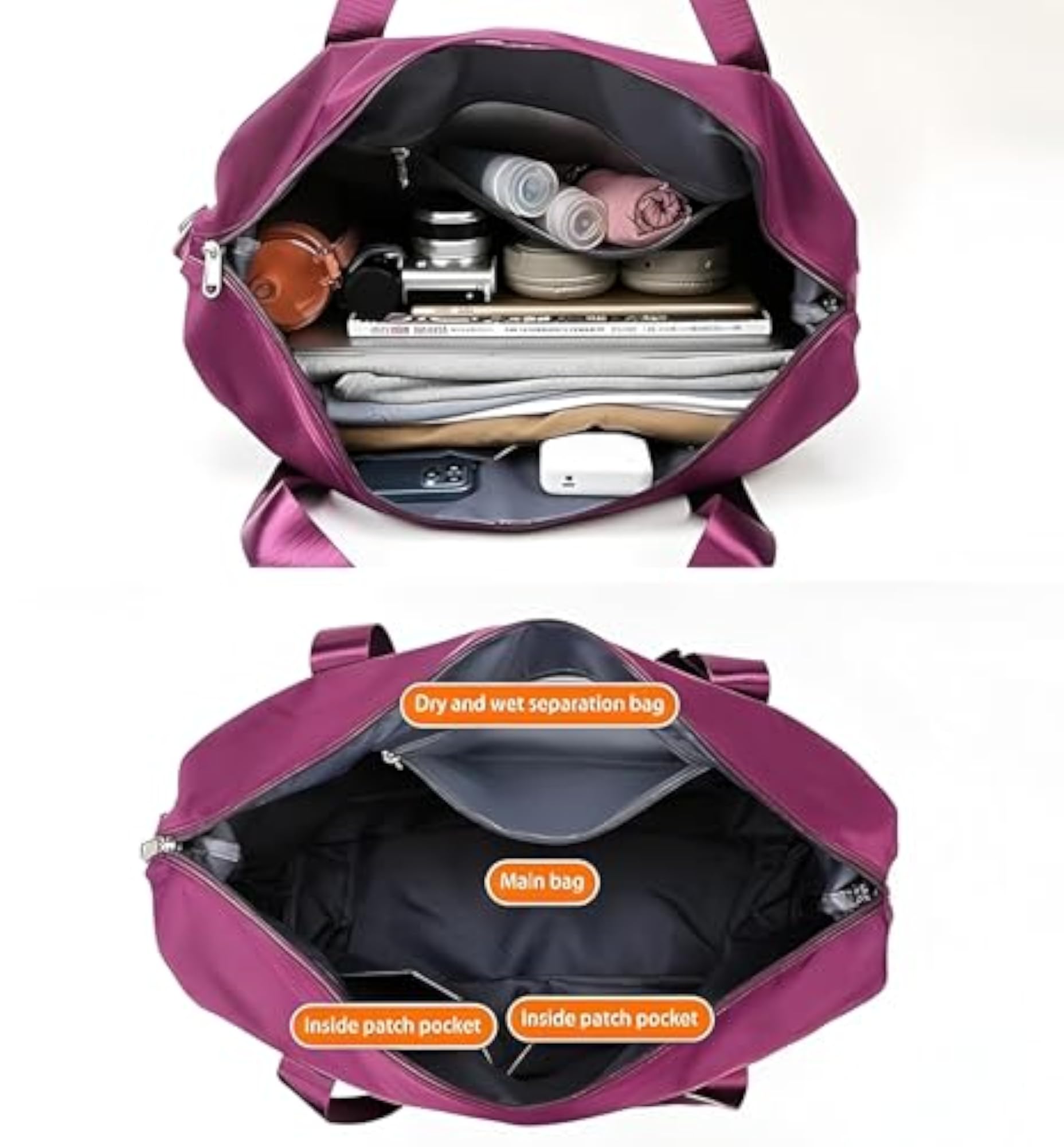 Waterproof Foldable Travel Tote Bag for Gym & Sports