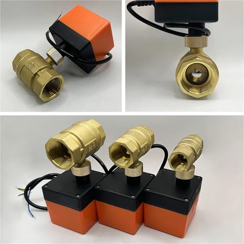 Válvula de bola eléctrica DN15 de paso completo con motor de 220V CA 6