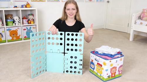 Heanvmyss Laundry Folding Board Clothes,T-Shirt,Zusammenleghilfe,Hemdenfaltbrett Kunststoff,T-Shirt Organizer für Kinder und Erwachsen (grün)