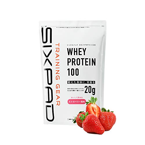 MTG SIXPAD シックスパッド ホエイプロテイン100 ストロベリー風味 1.3kg