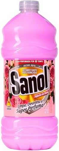 Desinfetante Líquido Para Uso Geral Infusão De Rosas 2 Litros Ros...