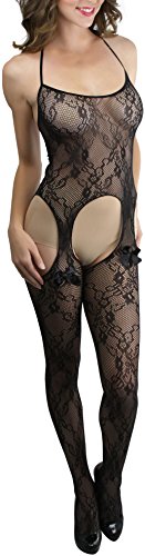 Image of ToBeInStyle Women's Bodystocking Bustier Garter Lingerie Suspender Thigh High Stockings
