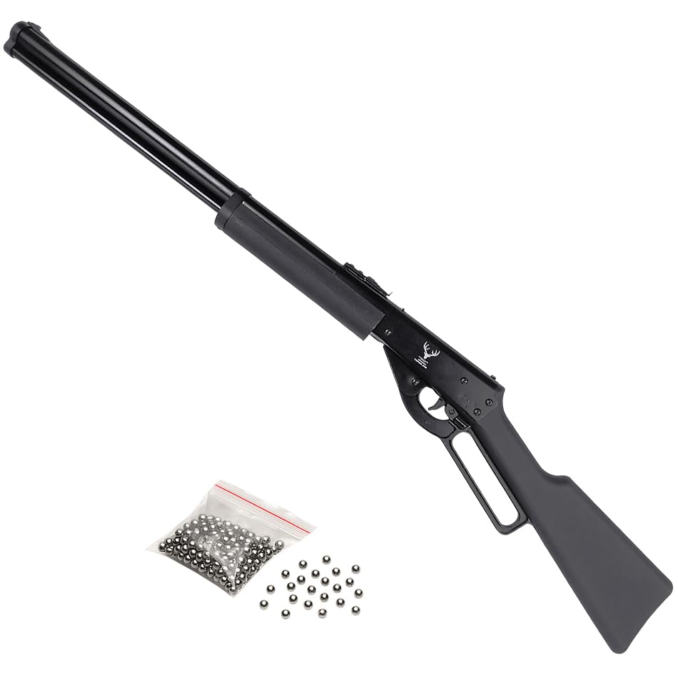 Escopeta de balines Hunstman Arms Cowboy Underlevel Negra | Carabina de Aire comprimido y Bolas BB's de Acero Calibre 4,5mm [Rifle de Muelle]