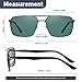 KIOYTLIK Sunglasses for Men Women Trendy Polarized Sunglasses UV400 Fashion SunGlasses Aviator Sunglasses for Driving Fishing， Green