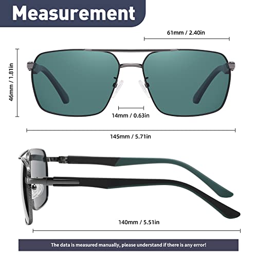 Image of Sunglasses for Men Women Trendy Polarized Sunglasses UV400 Fashion SunGlasses Aviator Sunglasses for Driving Fishing