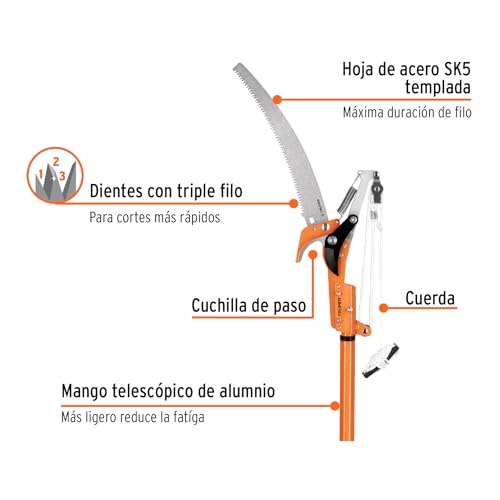 Sierra para cortar arboles Marca TRUPER (2)