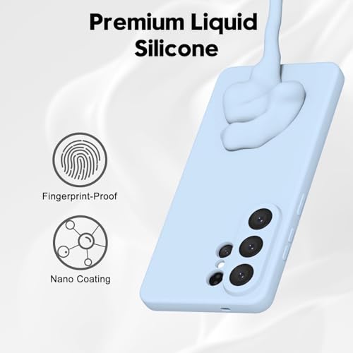 Image of DIZORO Samsung Galaxy S26 Ultra Case, Liquid Silicone Cover with Camera Protection Anti-Scratch Soft Microfiber Lining Shockproof Protective Phone Back Cover Case (Carolina)