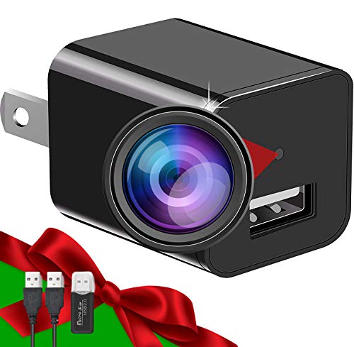 Spy Camera - Hidden Camera - Premium Pack - HD 1080P - Motion Detection - USB Hidden Camera - Surveillance Camera - Mini spy Camera - Nanny Camera - Best Spy Camera Charger - Hidden Camera Charger