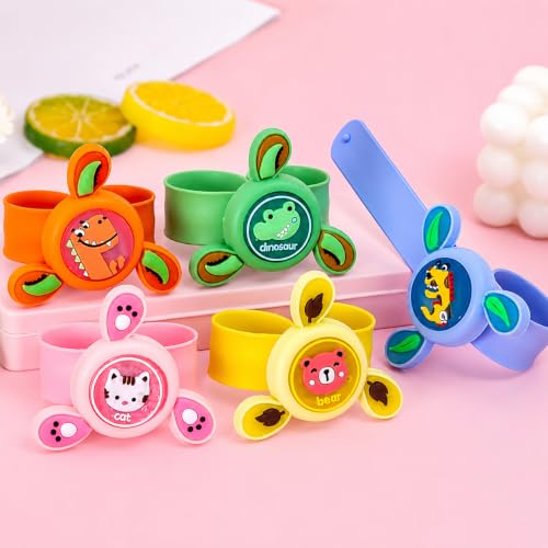 Image of Rakhi for Kids Boy Girl Brother ,Cartoon LED Light Toy Little /Small Bro Slap Band Cartoon Wrist Band Bracelet with LED Light Up |Spinner Rakhi for Kids| Cute Children Favourite Rakhis for Rakshabandhan with Tikka Set,Rakshabandhan Greeting Card