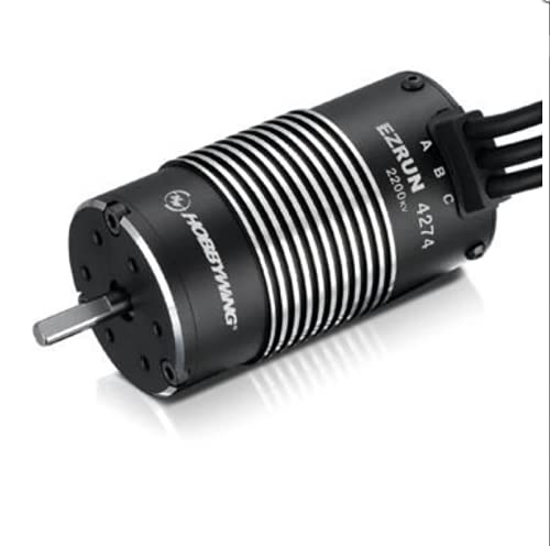 Motore brushless senza sensori Hobbywing EZRUN 4274SL che mostra l'albero di uscita