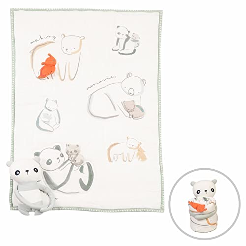 Uninewborn Soft And Sustainable Swaddling Blanket With Hugging Doll Baby Bed Blanket Made With Dupont Sorona And Bamboo Cotton #TOP2