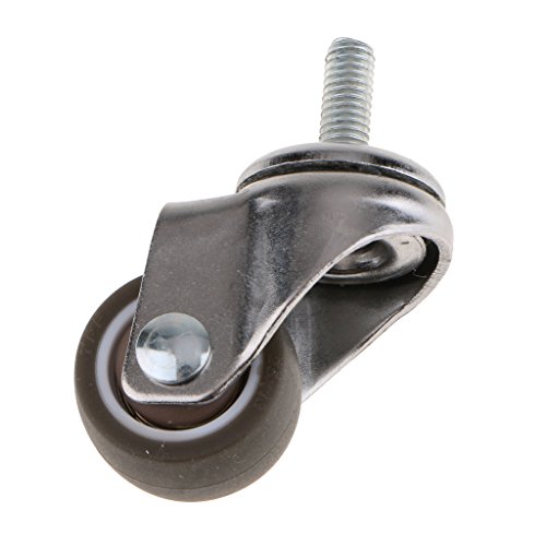 Rodas giratórias de borracha termoplástica, rodízio, rodinhas de móveis, sem marcação – 2,54 cm