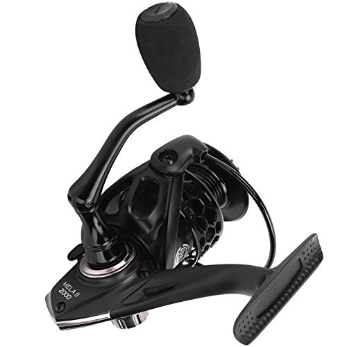 Spinning Reel with 13+1 Bearings and 5.0:1 Gear Ratio, Left Right Interchangeable Fishing Wheel, Aluminum Alloy Handle for Freshwater Saltwater Fishing (MELA2000)