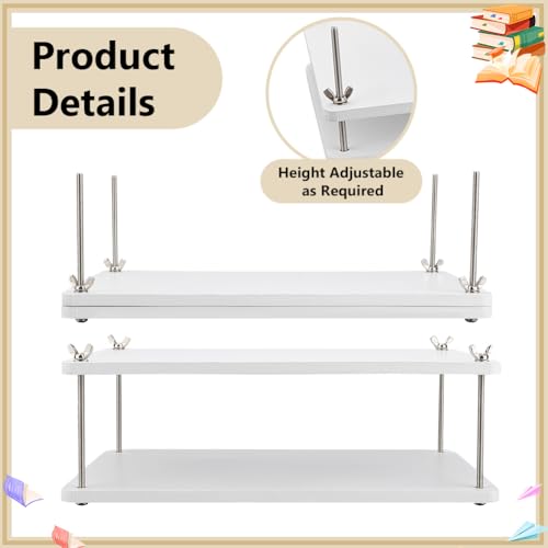 UNICRAFTALE Tragbare Buchpresse Aus Weißem Rechteckigem Bambus Buchbindewerkzeug Buchpresse Aus Holz Buchbindepapierpresse Für Buchbindebedarf Flachpapierpresse Für DIY Büttenpapierpresse