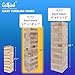 GOTHINK Giant Tumble Tower Game, Large Tumbling Tower Stacking to Over 3.2 FT 60pcs Wooden Jumbo Blocks for Outside Yard Games w/Carry Case Timber Stacking Game Night Toy Gift for Kids Adults Family