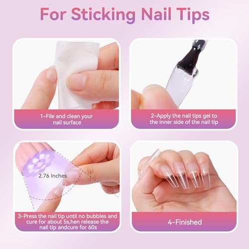 Image of Makartt UV LED Nail Lamp - Gooseneck 58mW /cm Flash Cure Lamp Rechargeable UV Light for Gel Nails with 4 Times & Auto Sensor USB Cordless Fast Curing Nail Art Design for Salon Home DIY (Pink)