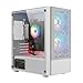 STGsivir Gaming PC, Gaming Computer Desktop Tower, AMD Ryzen 5 3400G up to 4.2GHz, Radeon Vega 11 Integrated Graphics, 16GB DDR4 RAM, 512GB SSD, WIFI 6, BT 5.0, RGB Fan x2, Windows11 Pro
