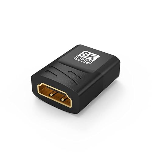 JBSTK 8K HDMI Kupplung | HDMI Verbinder 2.1 | 48Gbps HDMI Buchse auf Buchse | Unterstützt 8K@60Hz /4K@120Hz UHD/7680*4320 Auflösung/3D eArc Dynamic HDR für Laptop, PCs, Monitor, Roku TV,PS5,Xbox Cover