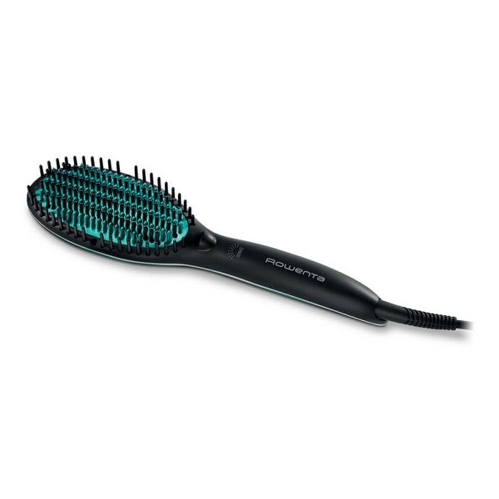Rowenta Power Straight CF5820F0 Brosse lissante spéciale pour Cheveux très bouclés, avec générateur d'ions et température réglable jusqu'à 200 °C, Dents avec Grande Fixation à partir de la Racine