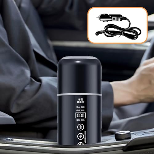 Tetera eléctrica para auto 12V/24V acero inox miniatura 6