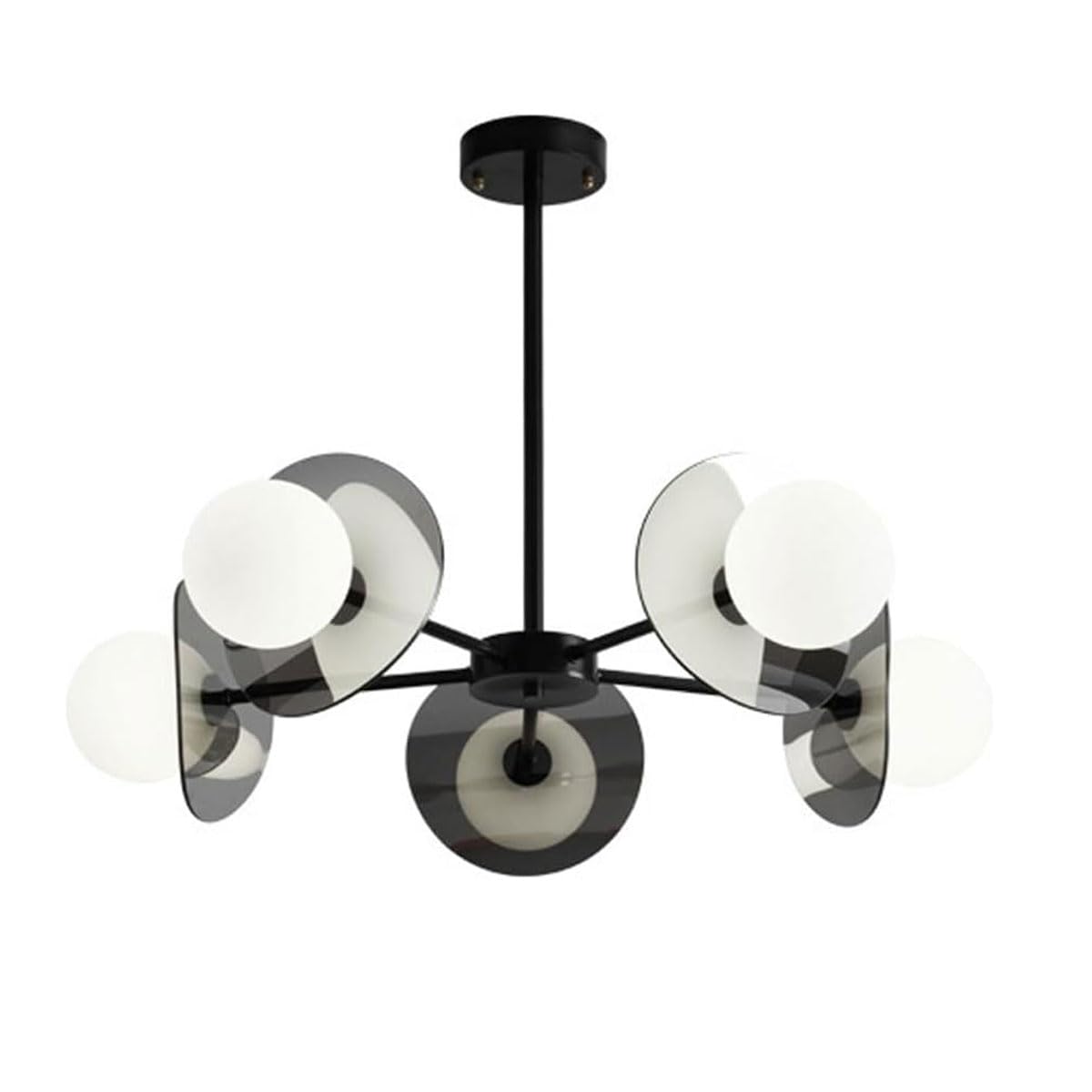 Plafonnier à 5 lumières chic style ferme pour illuminer avec élégance votre chambre à coucher