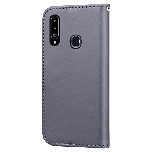 Greaked for Samsung A10/A20/A30/A50/A50/A50S/A30S Capa protetora de couro PU com compartimento para