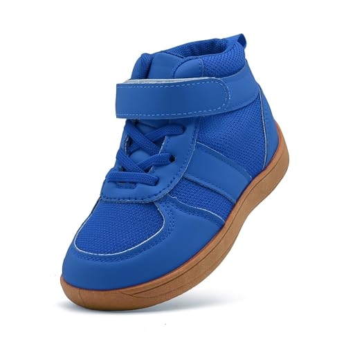 Kids Sneakers High Top Martial Arts Shoes for Wrestling Training Boxing with Flexible Durable Sole Ages 2-16Y