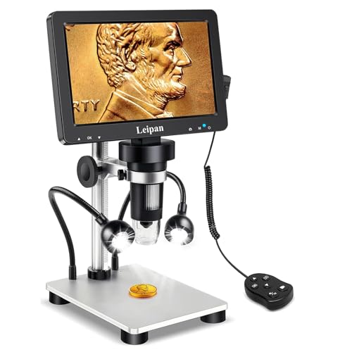 Leipan 7" LCD Mikroskop Digital 1200X mit Bildschirm, 12MP USB
