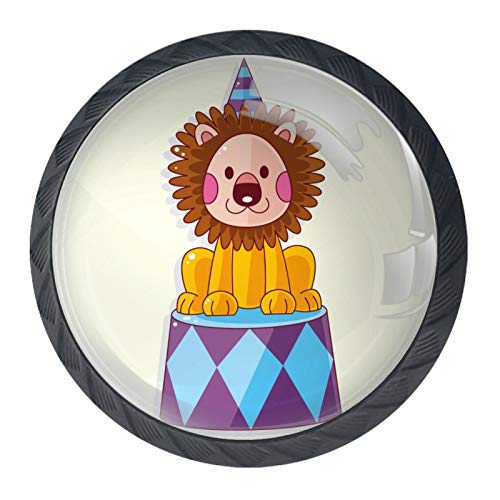 Bouton rond en verre pour armoire et commode de chambre - 3