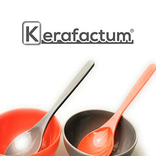 Kerafactum Cucharas de plástico naranja, cucharas de huevo, cucharas de plástico, cucharas de té, cucharas de plación… - Imagen 6