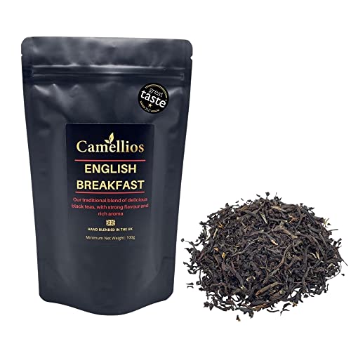 Thé English Breakfast, Thé Noir En Feuilles Mobiles, Camellios (100g)