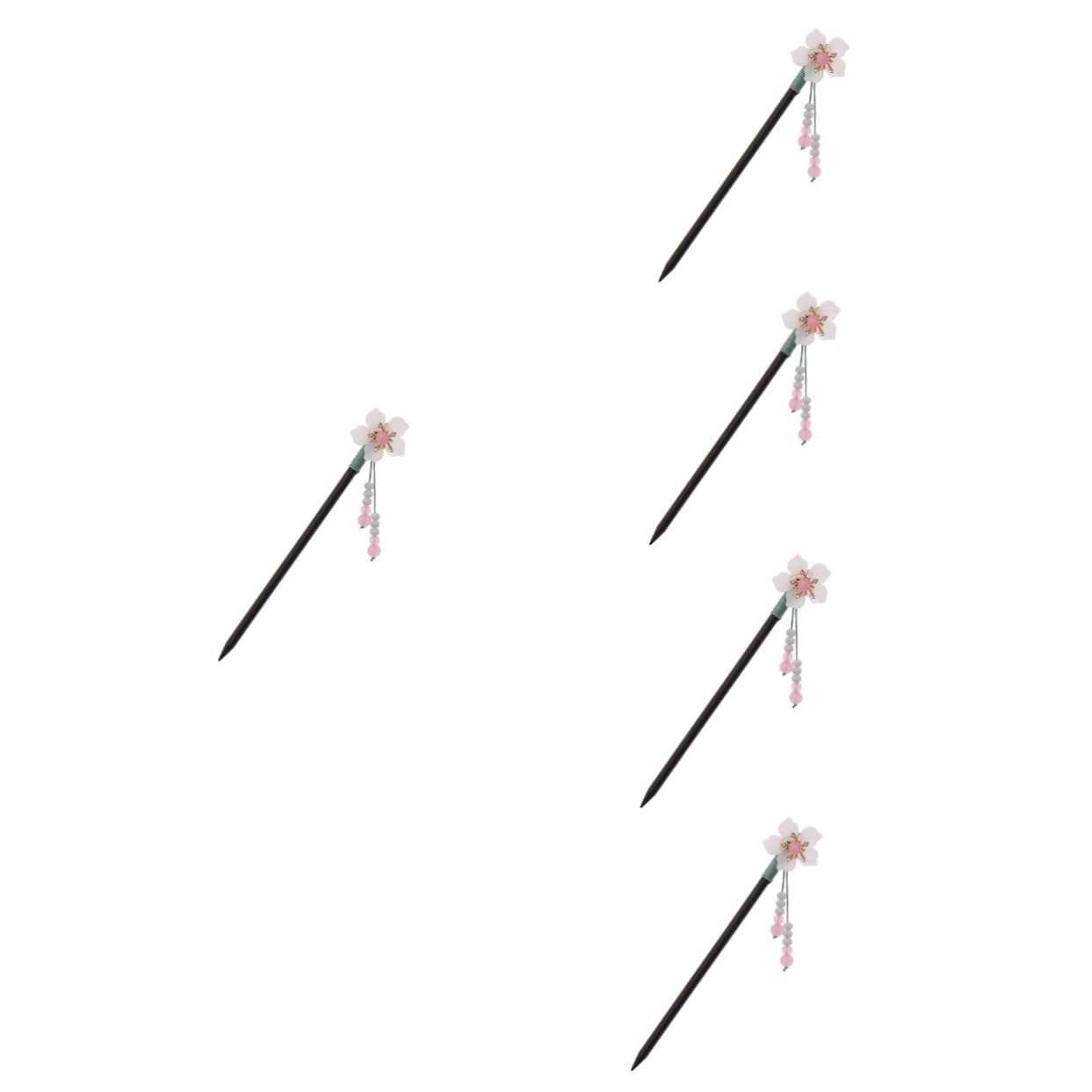 FRCOLOR 5Pcs Borla Vintage Horquilla Flor Palillos De Pelo Palillos De Pelo Para Las Mujeres Horquilla De Pelo De Pelo Accesorios Para El Cabello De Las Mujeres Palillos De Pelo