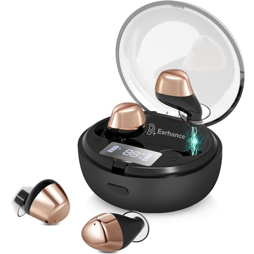 Earhance Digital Hearing Aids for Seniors Rechargeable with Noise Canceling,