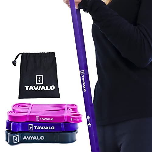 TAVIALO Bandas Elásticas Fitness, Bandas de Resistencia, Cintas Elásticas Fitness y Musculación de Látex, Bamdas para Yoga Pilates Crossfit Hombre y Mujer Cover