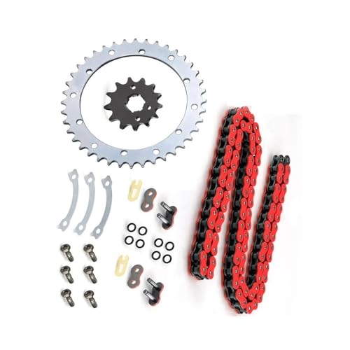 Kit entraînement anti-déraillement Yamaha Warrior 350 YFM350X chaîne rouge robust