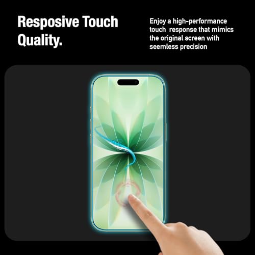 Image of Supershieldz Youtuber's Choice Series Tempered Glass Screen Protector Guard for iPhone 17 /16 Pro - 2 Pack