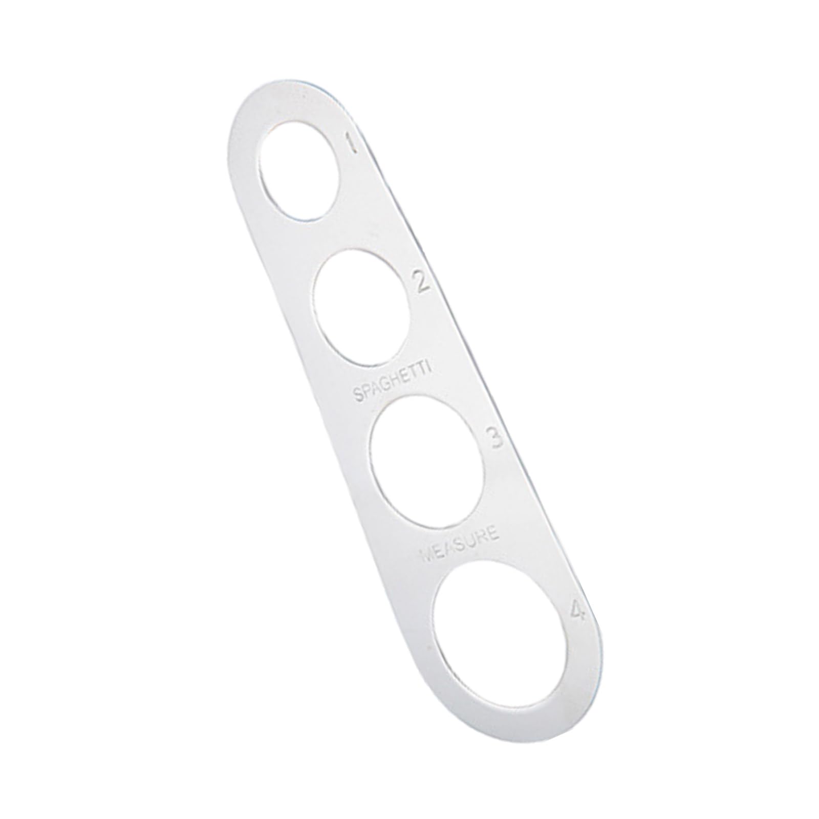 YWLUUOO 430 Stainless Steel Pastas Portioning Tool 4 Hole Size Spaghetti Measure Ruler for Accurate Serving Kitchen Gadget Pastas Portioning Tool